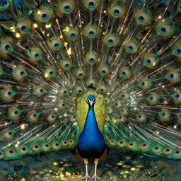 the vision of the universal peacock by yoshitaka amano, symbolist, visionary