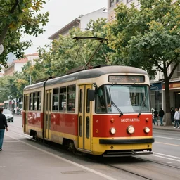 natural 1 8 0 0 s city with trams