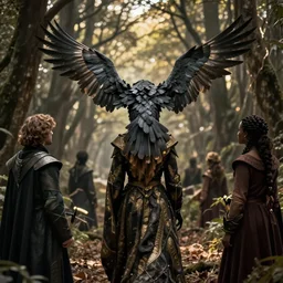 remover harpy matriarch, in the style of alan m. clark and matthew stawicki, trending on artstation, rembrandt lighting rear view grimdark, lord of the rings, narrative realism, photoshop, multiculturalism