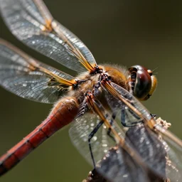 extreme close up on a dragonfly wing. photorealistic. intricate details. 3 5 mm photograph. dramatic lighting. action shot. absolute focus. masterpiece.