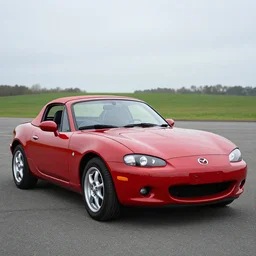 mazda mx - 5 1 9 9 0 model, realistic, hdr, clear image,