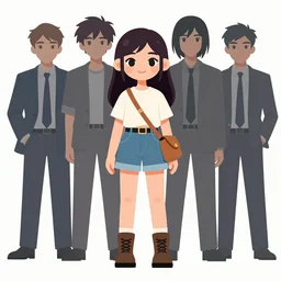 fullbody portrait of a cute fantasy fashionable cartoon girl, clean cel shaded vector art. shutterstock. behance hd by lois van baarle, artgerm, helen huang, by makoto shinkai and ilya kuvshinov, rossdraws, illustration,