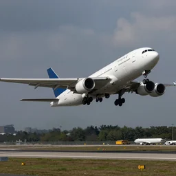a large jetliner taking off from an airport runway, a stock photo by uwe wittwer, shutterstock contest winner, arabesque, associated press photo, stock photo, stockphoto