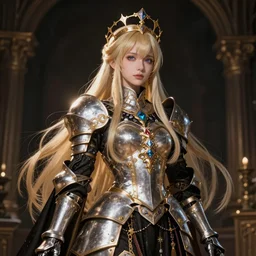 magical and mystical, illustrious makinami, alchemy imperial princess knight gothic girl wating, octane render, rembrandt, cgsociety, artstation trending, highly detailded