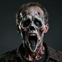 bill murray as screaming rotting zombie portrait, horror core, apocalyptic, deep wounds, blind left eye, broken collarbone, dramatic, the feeling of grimdark, sharp focus, fiction, hyper detailed, digital art, trending in artstation, cinematic lighting, studio quality, smooth render, unreal engine 5 rendered, octane rendered, art style and nixeu and wlop and krenz cushart