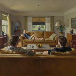 a view from under the living room couch by, tim hildebrandt, wayne barlowe, bruce pennington, trending on artstation, cinematic composition, beautiful lighting, hyper detailed, 8 k, oil on canvas
