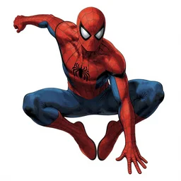 Spider-Man comic in the style of Frank Miller