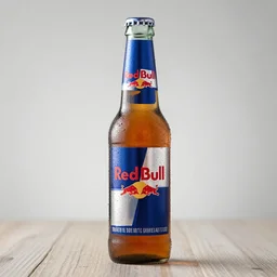 redbull brand beer bottle