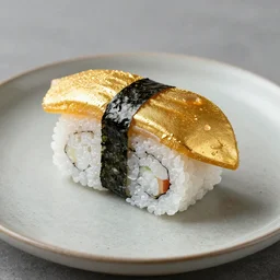 sushi made of gold