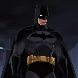 dark sky. scene featuring character. detailed art. artstation. a screenshot from an episode of the animated show'batmanbeyond'( 1 9 9 9 - 2 0 0 1 ) produced by alan burnett, paul dini, glen murakami, and bruce timm. film grain. matte painting. masterpiece. cel shading. dark color scheme. cyberpunk theme.