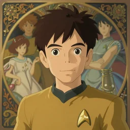 cute star trek officer daniel plainview, natural lighting, path traced, highly detailed, high quality, digital painting, by don bluth and ross tran and studio ghibli and alphonse mucha, artgerm