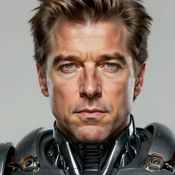 portrait of jeff goldblum wearing cybernetic power armor, extreme fine detail background, highly detailed, detailed eyes, high quality, digital painting, hyperrealistic, by gaston bussiere, j. c. leyendecker, craig mullins