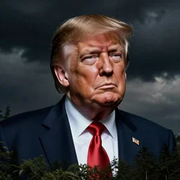 donald trump's disgusting true form bursting from within, photograph by annie leibovitz