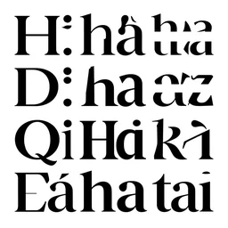 a typeface specimen sheet, black vector glyphs on white background
