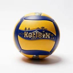 ornate volleyball, studio product photography, isolated on a pure white background, centered, entire object in frame, sharp focus, soft studio lighting