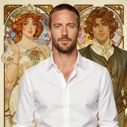 scott adkins, art by artgerm and greg rutkowski and alphonse mucha, d & d, fantasy, portrait, highly detailed, headshot, digital painting, trending on artstation, concept art, sharp focus, illustration