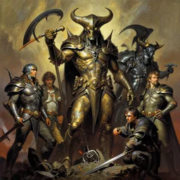 beholder, d & d, fantasy, greg rutkowski, frank frazetta, alexandre chaudret, boris vallejo, michael whelan, miro petrov, hr giger, magali villeneuve, donato giancola