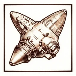 voyager probe, woodcut,