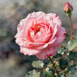 watercolor colorful pink rose by la fe