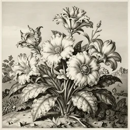 of a floral composition litography by Albert Dürer