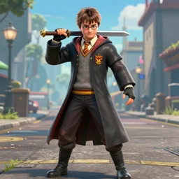 harry potter as a new street fighter character, screenshot, character select