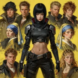 full character portrait max mad cyberpunk warhammer 4 0 k, cyberpunk ninja girl character design, painting by gaston bussiere, katsuya terada, nc wyeth, greg rutkowski, craig mullins, vermeer, frank frazetta, mucha, tom of finland, trending on artstation, jeffery catherine jones