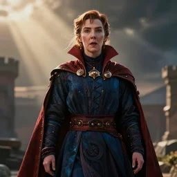 Ginny Weasley as the Sorcerer Supreme, film still from \'Doctor Strange\'