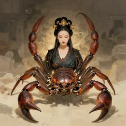 bai ling as the scorpion demoness in journey to the west from chinese mythology.