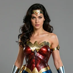 portrait of a wonderwoman, artstation, by artgerm, in the style of huifeng huang