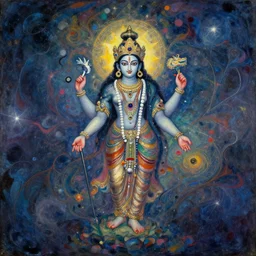 star of lakshmi, style of Wassily Kandinsky, style of Stefan Gesell, ethereal style, intricate style, fluid background, awesome, breathtaking . Highly detailed, photographic, cinematic, dramatic, sublime, establishing shot.