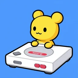 a cartoon picture of a nintendo wii game system, vector art by ken sugimori, featured on deviantart, net art, 2 d game art, official art, outlined art