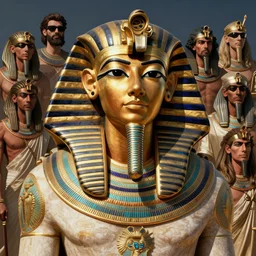 an egyptian pharoah highly detailed by peter mohrbacher, hajime sorayama, wayne barlowe, boris vallejo, aaron horkey, gaston bussiere, craig mullins,