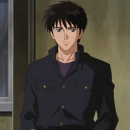jake gyllenhaal in serial experiments lain (1998), anime still