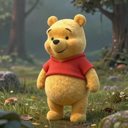winnie the pooh and the blustery day, trending on artstation, octane render
