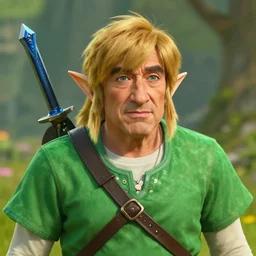 Danny Devito as Link in Breath of the Wild, 4k screenshot