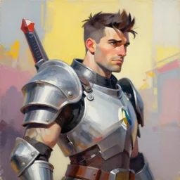 greg manchess portrait painting of partially armored vision as overwatch character, medium shot, asymmetrical, profile picture, organic painting, sunny day, matte painting, bold shapes, hard edges, street art, trending on artstation, by huang guangjian, gil elvgren, ruan jia, greg rutkowski, gaston bussiere