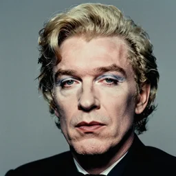 Modern Portrait of Andy Warhol, taken in the 2010s, photo taken on a 2010s camera, grainy, real life, hyperrealistic, ultra realistic, realistic, highly detailed, epic, HD quality, 8k resolution, body and headshot, film still, front facing, front view, headshot and bodyshot, detailed face, very detailed face
