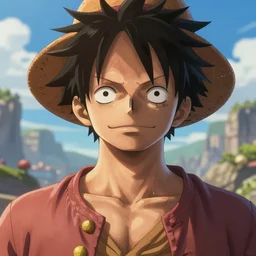 highly detailed portrait of luffy, no face lines, unreal engine fantasy art by greg rutkowski loish rhads ferdinand knab makoto shinkai