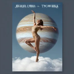 poster artwork by michael whelan and tomer hanuka, a portrait of beautiful sensual dancing in the clouds of jupiter, clean