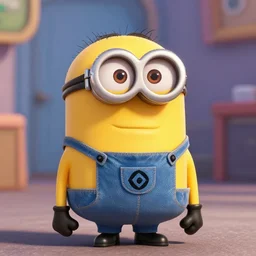 bradd pitt as a yellow minion from the minions, digital art by pixar and illumination entertainment