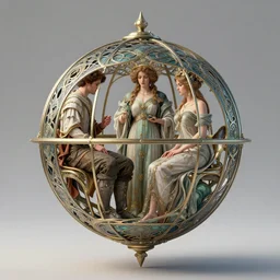 the orb of eternity, art nouveau, by martin johnson heade and ( ( ( ( ( ( ( ( john william waterhouse ) ) ) ) ) ) ) ) and ( ( ( lisa frank ) ) ), 8 k, octane render