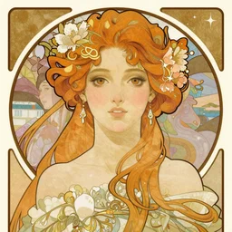 detailed portrait of amber heard by alphonse mucha, ayami kojima, yoshitaka amano