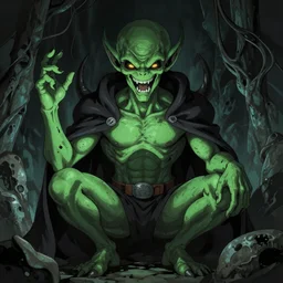 Cthulhu, digital art, anime, trending on pixiv