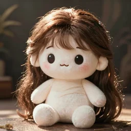 cute fumo plush of a girl who's hypersensitive to everything said about her