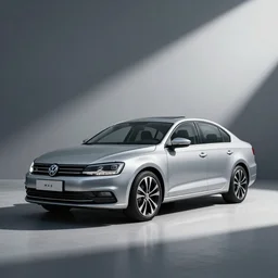 vw Jetta mk6 silver, vaporwave