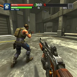 screenshot from a desielpunk first person shooter video game on the xbox 3 6 0 in the style of metal gear in the style of gears of war in the style of call of duty trending on artstation deviantart pinterest detailed realistic hd 8 k high resolution