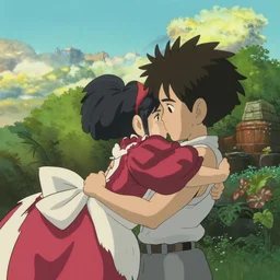 still image from the new studio ghibli animated film'the natrual'