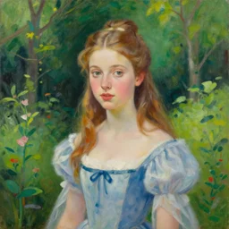 portrait of a princess, painting by wlop, michael wellen, john stephens, artgerm, in a verdant garden, tone mapping, trending on artstation
