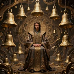 lesson of silence, ornate robe. fractal bells, intricate environment, art by rossdraws, victo ngai, thomas kinkade, ilya kuvshinov, peter mohrbacher, craig mullins. unreal engine 5, blender, octane, ray tracing, dramatic studio lighting, sharp focus, masterpiece, post processing
