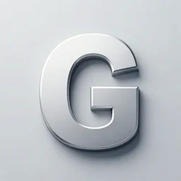gs letters, 3 d logo, silver hues, shadow, clean, rendering, ios, icon, android, thick lines, professional, digital art,